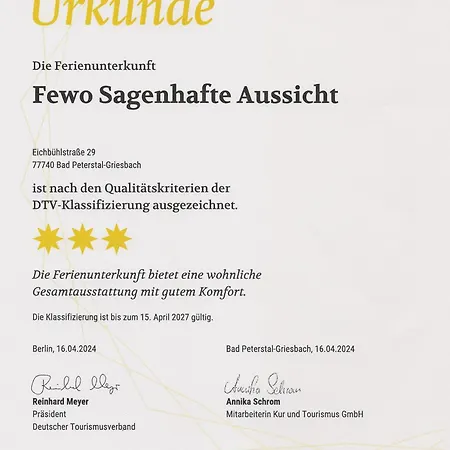 Sagenhafter Ausblick Daire Bad Peterstal-Griesbach